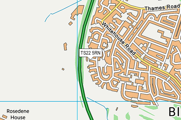 TS22 5RN map - OS VectorMap District (Ordnance Survey)