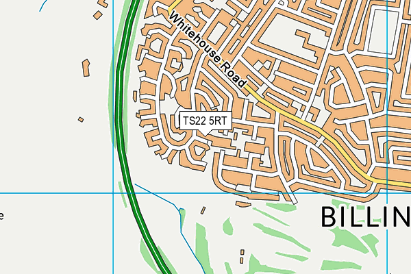 TS22 5RT map - OS VectorMap District (Ordnance Survey)