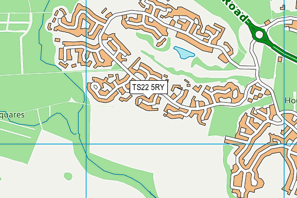 TS22 5RY map - OS VectorMap District (Ordnance Survey)