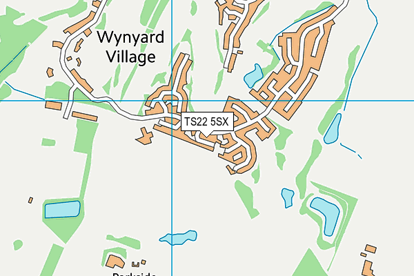 TS22 5SX map - OS VectorMap District (Ordnance Survey)