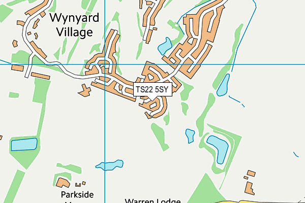 TS22 5SY map - OS VectorMap District (Ordnance Survey)