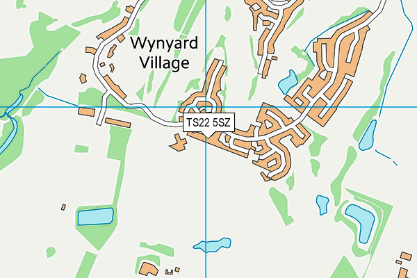 TS22 5SZ map - OS VectorMap District (Ordnance Survey)