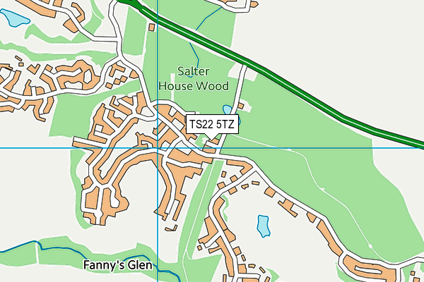 TS22 5TZ map - OS VectorMap District (Ordnance Survey)