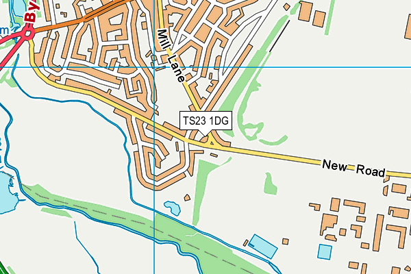 TS23 1DG map - OS VectorMap District (Ordnance Survey)