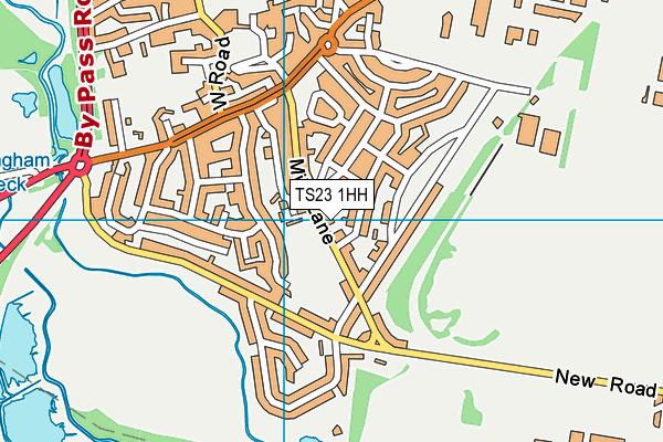 TS23 1HH map - OS VectorMap District (Ordnance Survey)