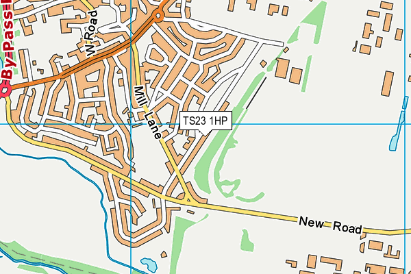 TS23 1HP map - OS VectorMap District (Ordnance Survey)