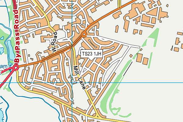 TS23 1JH map - OS VectorMap District (Ordnance Survey)