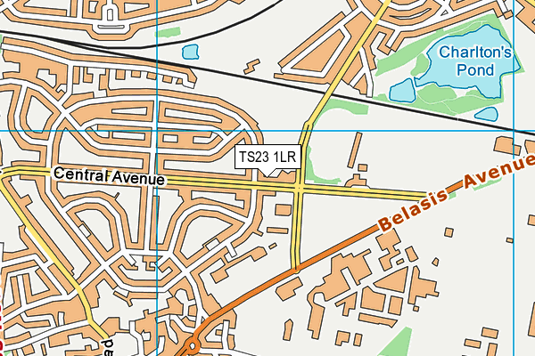 TS23 1LR map - OS VectorMap District (Ordnance Survey)