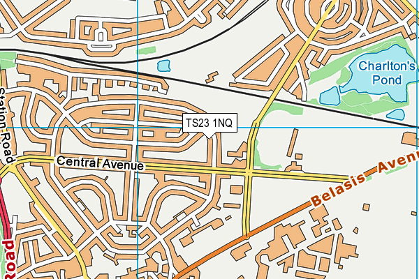 TS23 1NQ map - OS VectorMap District (Ordnance Survey)