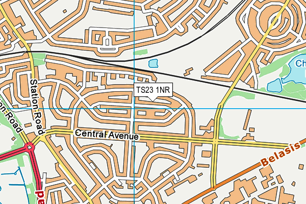 TS23 1NR map - OS VectorMap District (Ordnance Survey)