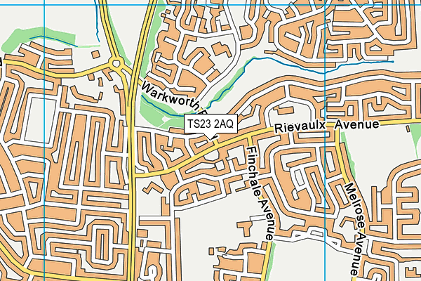 TS23 2AQ map - OS VectorMap District (Ordnance Survey)