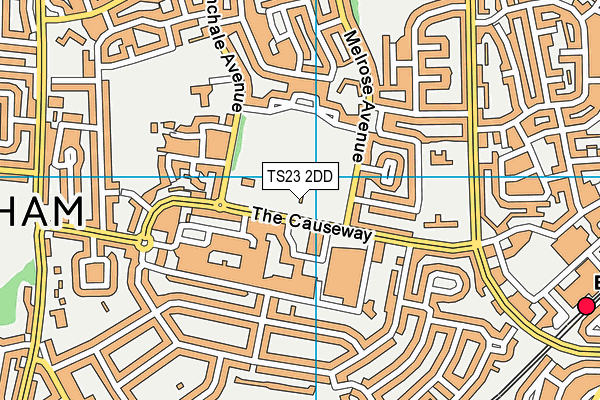 TS23 2DD map - OS VectorMap District (Ordnance Survey)