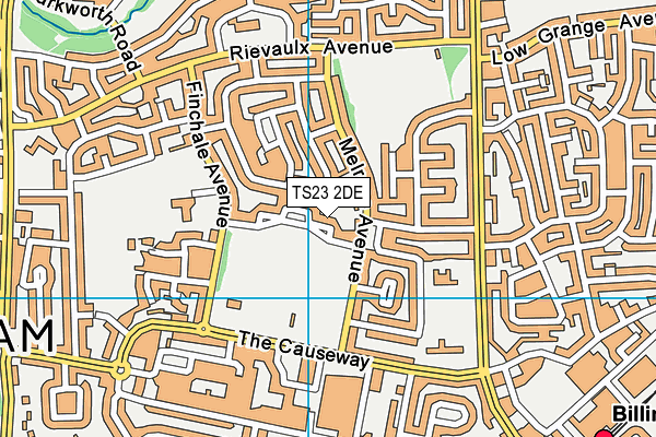 TS23 2DE map - OS VectorMap District (Ordnance Survey)