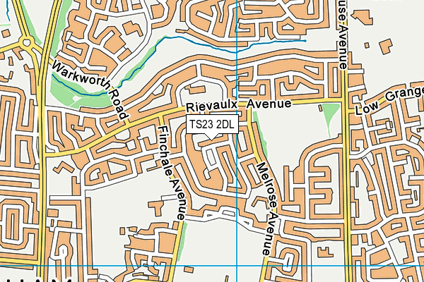 TS23 2DL map - OS VectorMap District (Ordnance Survey)