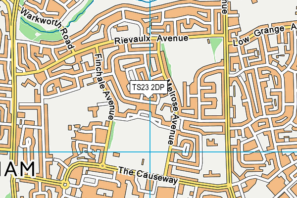 TS23 2DP map - OS VectorMap District (Ordnance Survey)
