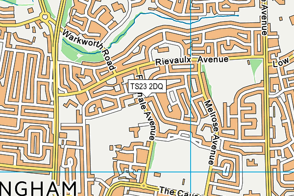 TS23 2DQ map - OS VectorMap District (Ordnance Survey)