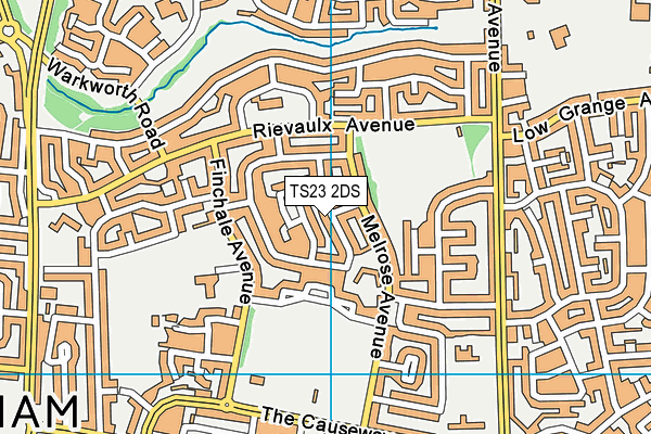 TS23 2DS map - OS VectorMap District (Ordnance Survey)