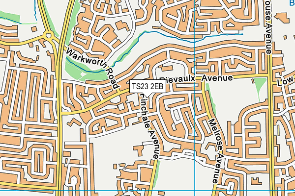 TS23 2EB map - OS VectorMap District (Ordnance Survey)