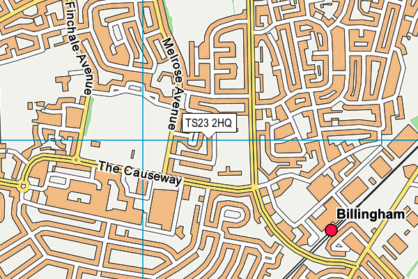 TS23 2HQ map - OS VectorMap District (Ordnance Survey)