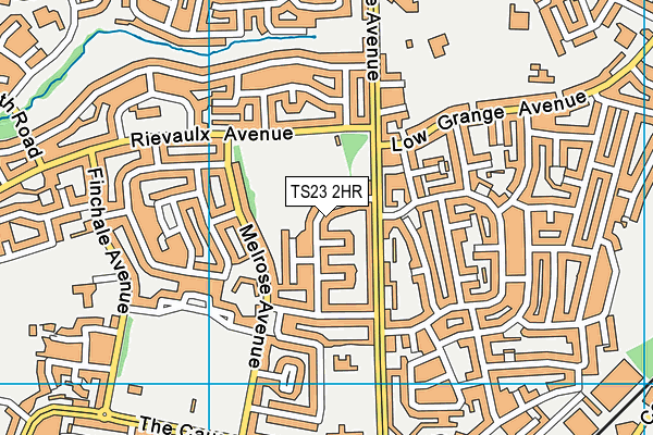 TS23 2HR map - OS VectorMap District (Ordnance Survey)