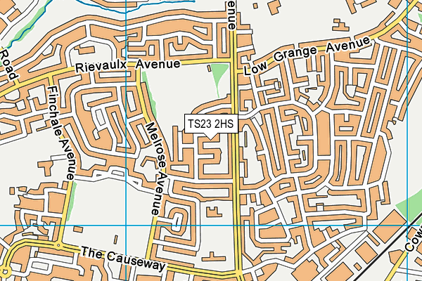 TS23 2HS map - OS VectorMap District (Ordnance Survey)