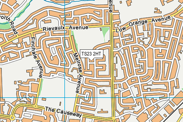 TS23 2HT map - OS VectorMap District (Ordnance Survey)