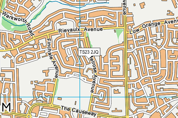 TS23 2JQ map - OS VectorMap District (Ordnance Survey)