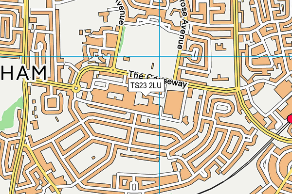 TS23 2LU map - OS VectorMap District (Ordnance Survey)