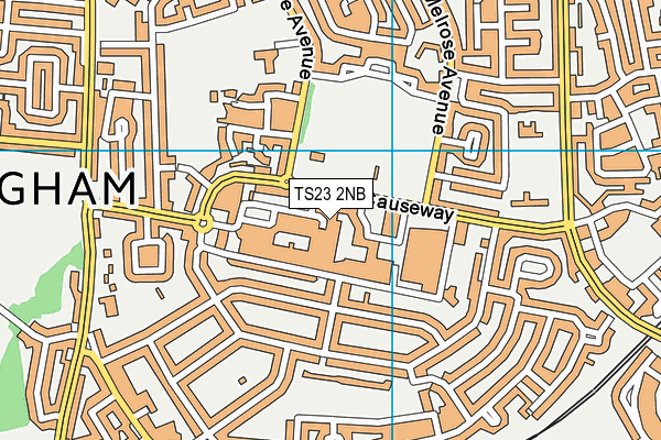 TS23 2NB map - OS VectorMap District (Ordnance Survey)