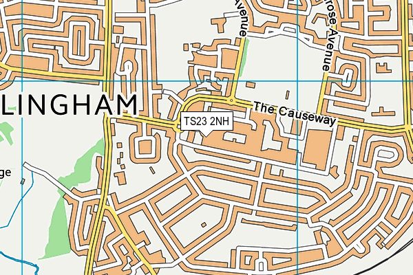 TS23 2NH map - OS VectorMap District (Ordnance Survey)