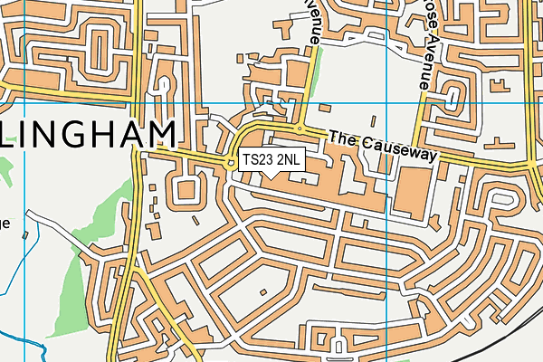 TS23 2NL map - OS VectorMap District (Ordnance Survey)