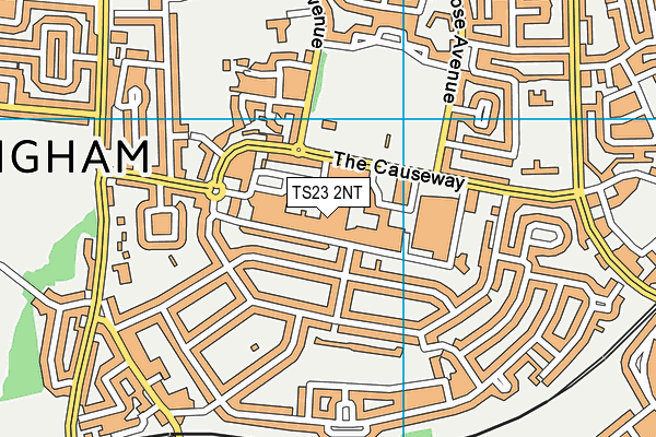 TS23 2NT map - OS VectorMap District (Ordnance Survey)