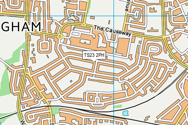 TS23 2PH map - OS VectorMap District (Ordnance Survey)