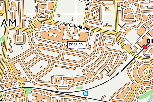 TS23 2PJ map - OS VectorMap District (Ordnance Survey)