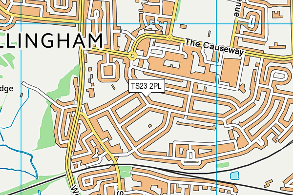 TS23 2PL map - OS VectorMap District (Ordnance Survey)
