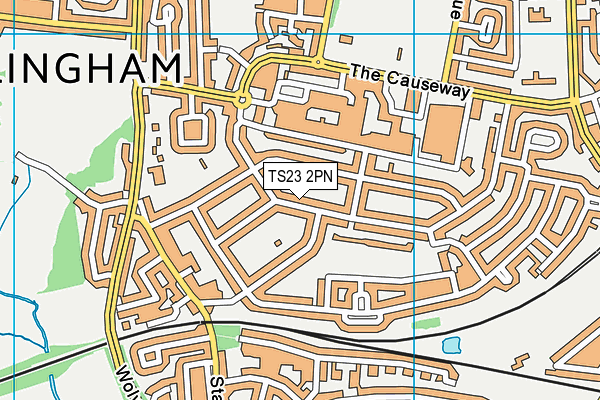 TS23 2PN map - OS VectorMap District (Ordnance Survey)