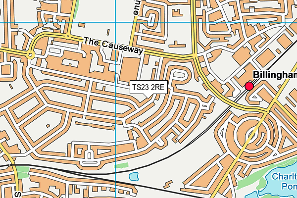 TS23 2RE map - OS VectorMap District (Ordnance Survey)