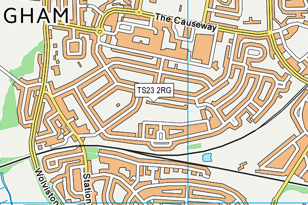 TS23 2RG map - OS VectorMap District (Ordnance Survey)