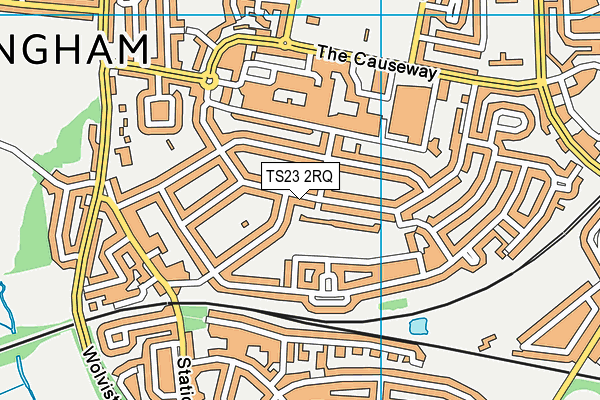 TS23 2RQ map - OS VectorMap District (Ordnance Survey)