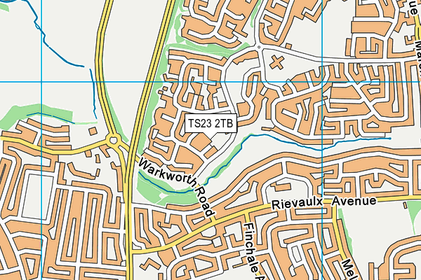 TS23 2TB map - OS VectorMap District (Ordnance Survey)