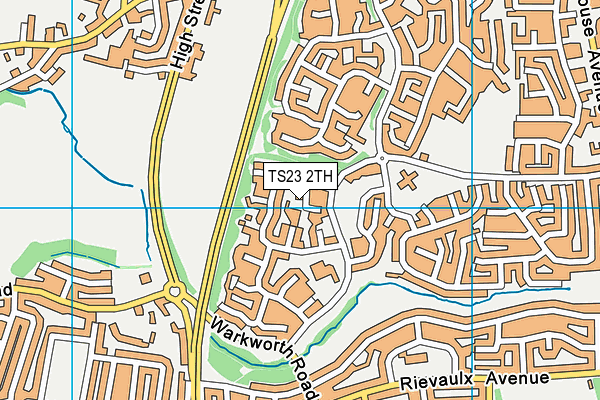 TS23 2TH map - OS VectorMap District (Ordnance Survey)