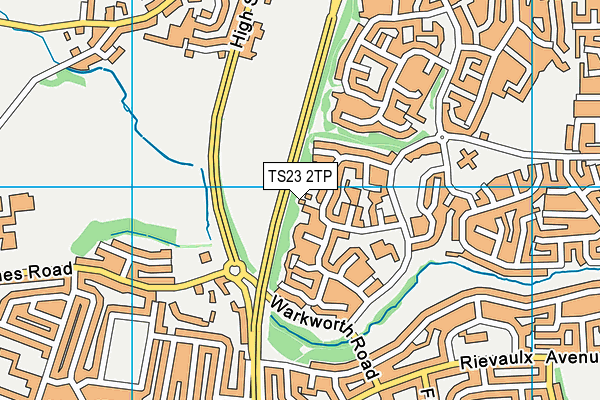 TS23 2TP map - OS VectorMap District (Ordnance Survey)
