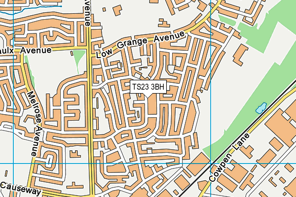 TS23 3BH map - OS VectorMap District (Ordnance Survey)