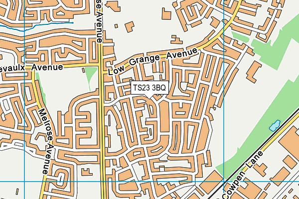 TS23 3BQ map - OS VectorMap District (Ordnance Survey)