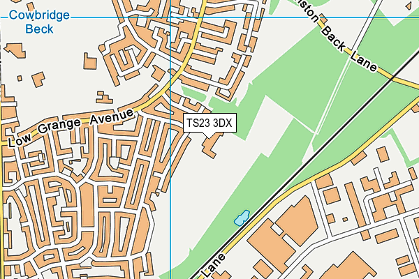 St Michael's Catholic Academy map (TS23 3DX) - OS VectorMap District (Ordnance Survey)
