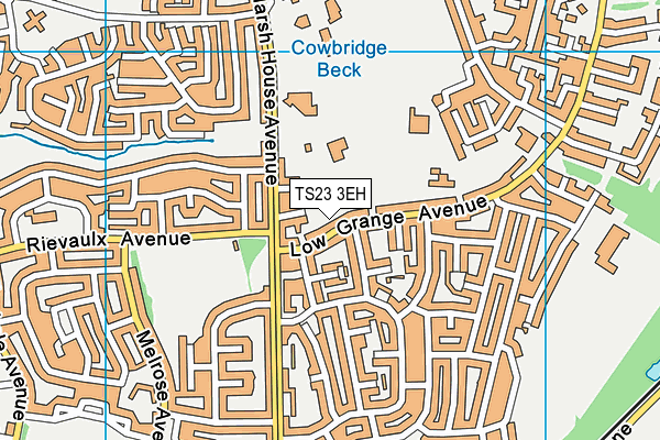 TS23 3EH map - OS VectorMap District (Ordnance Survey)