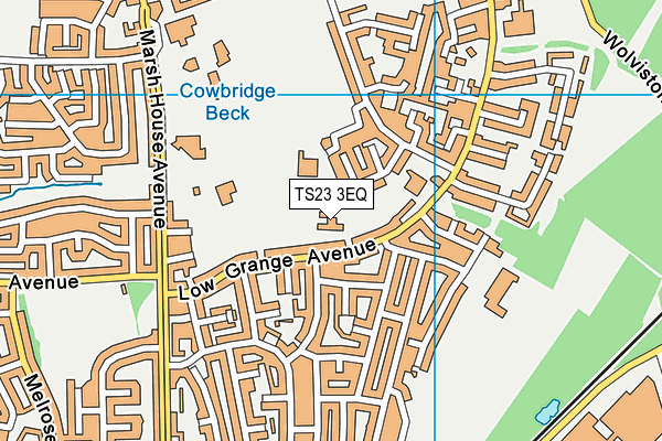 TS23 3EQ map - OS VectorMap District (Ordnance Survey)