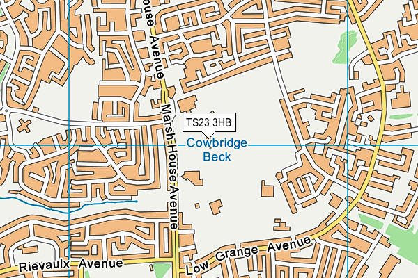 TS23 3HB map - OS VectorMap District (Ordnance Survey)