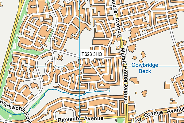 TS23 3HQ map - OS VectorMap District (Ordnance Survey)