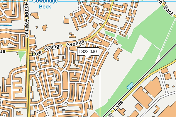 TS23 3JG map - OS VectorMap District (Ordnance Survey)